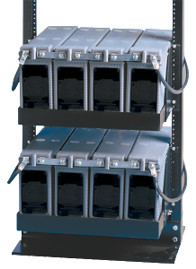 Battery Strings for Telecom, Public Safety and Industrial Applications. Rackmount, 12V DC, 24V DC adn 48V DC by Newmar Powering the Network