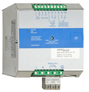 Newmar DIN-Rail Battery Detection System DC-UPS BDS-DIN-UPS-24-10