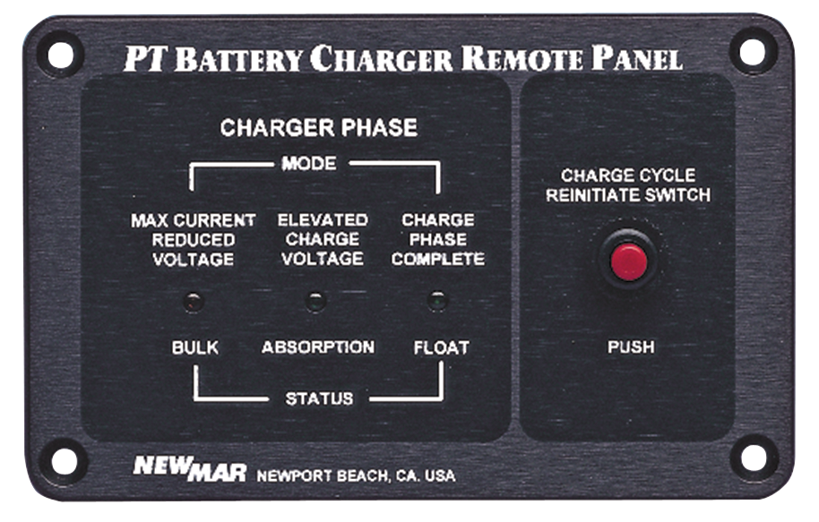 Remote Indicator Panel for Phase Three Series Mobile Mount Battery Chargers, model RP, image by Newmar Powering the Network