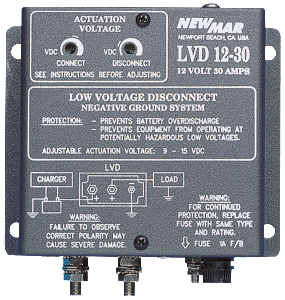 Wall and Mobile Mount Low Voltage Disconnect, 12V DC, 24V DC and 48V DC, 30 Amps to 75 Amps by Newmar Powering the Network