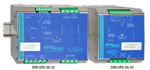 Newmar Powering the Network DIN Rail Mounted DC UPS DIN-UPS-24-10 and DIN-UPS-48-10