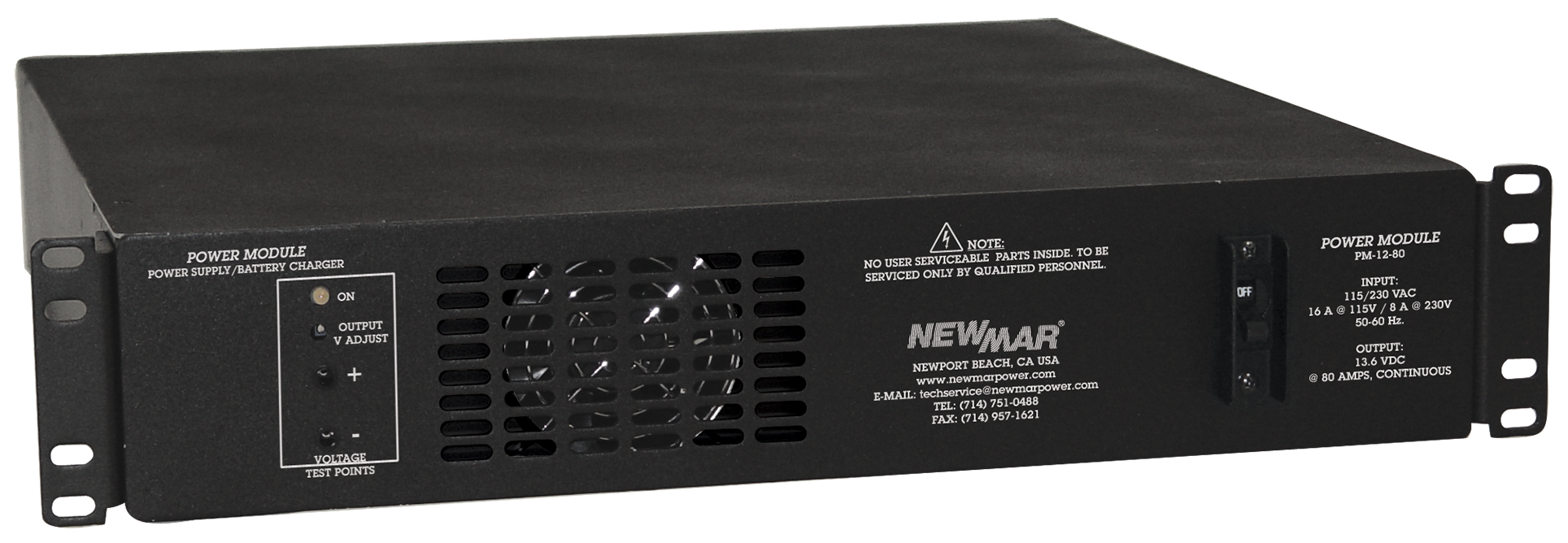 Power Modules, Rackmount DC Power System, 12V, 24V, and 48V DC, 560 - 2000 Watts, 10-80 Amps by Newmar Powering the Network