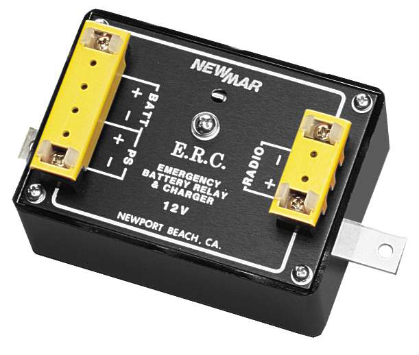 Emergency Relay/Charger Series Allows for Emergency Tie-in to Battery for Radio that Operates on Power Supply, 12V DC and 24V DC, 15 amps to 35 amps by Newmar Powering the Network