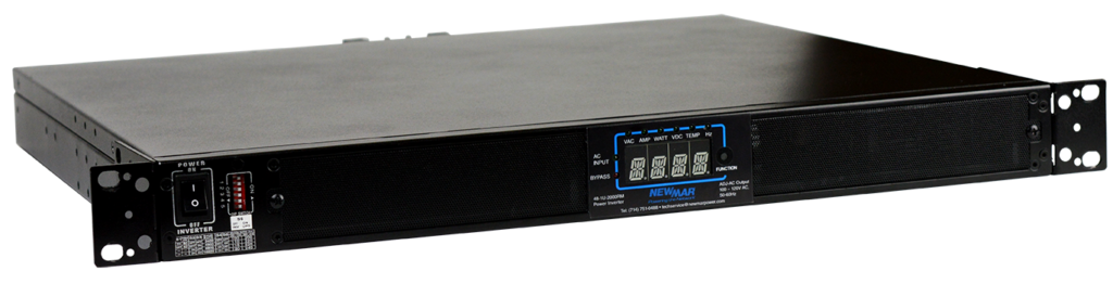 DC-AC Inverter, Rack Mount, 48V DC to 115V AC, 2000 watts,1RU, model 48-1U-2000RM,for telecom, broadband, public safety applications by Newmar Powering the Network