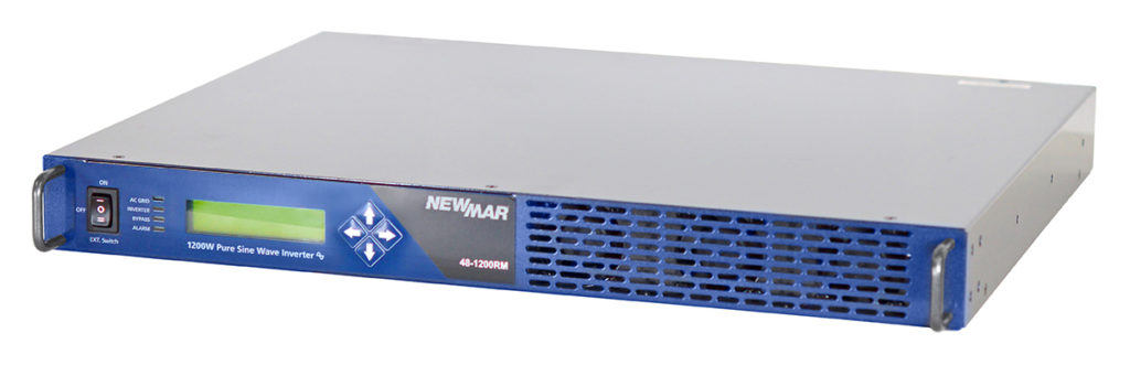 Rackmount Inverter, 48V DC, 1200 Watts, model 48-1200RM by Newmar Powering the Network