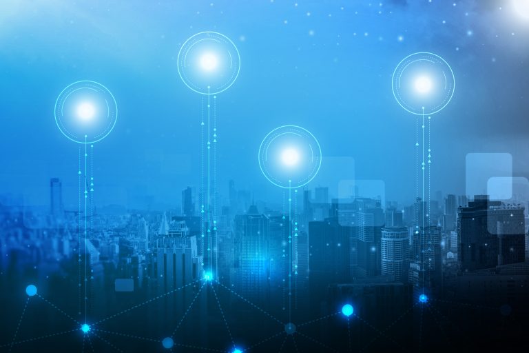 Modern smart city telecommunication digital network concept | Newmar ...